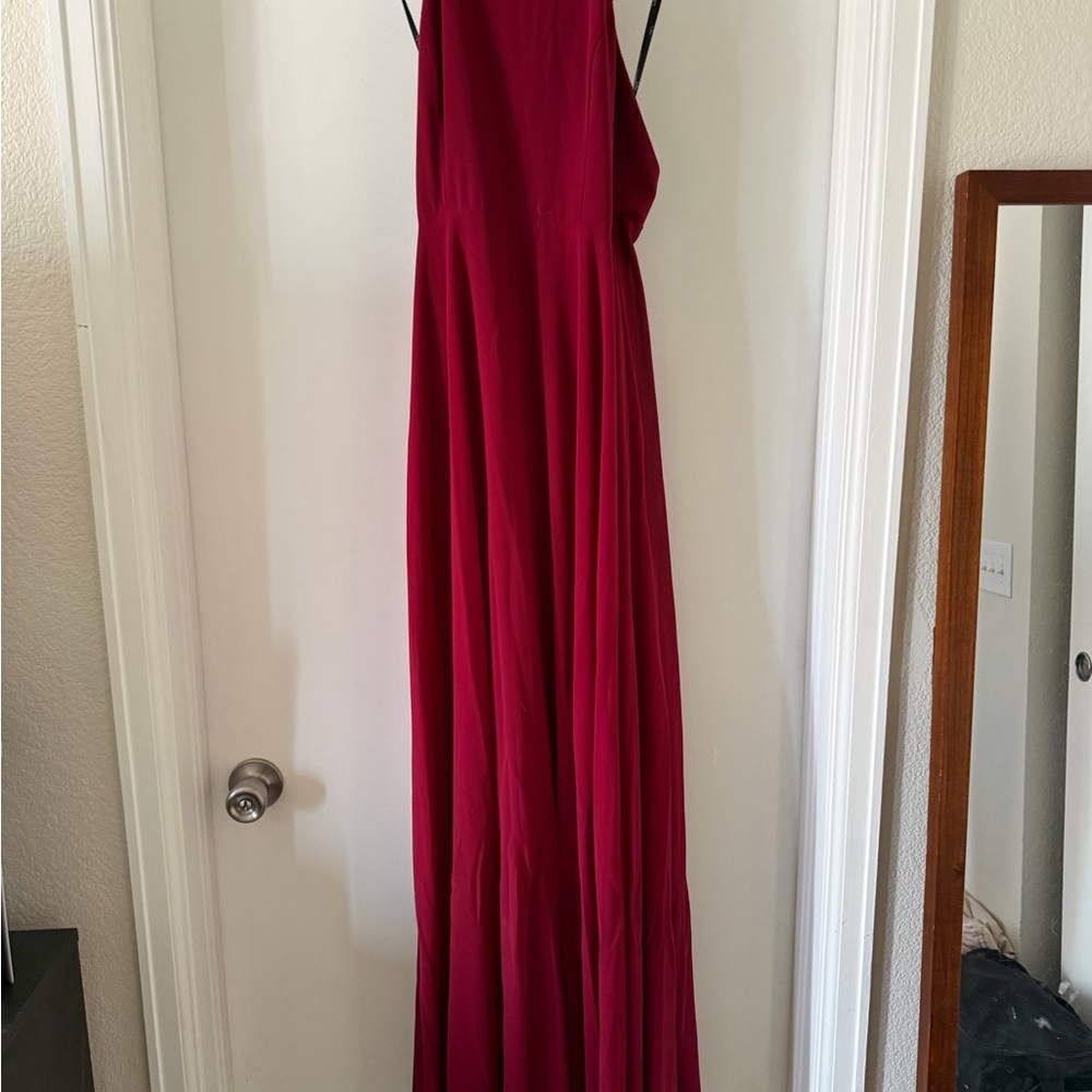 Lulu's Burgundy Maxi Dress